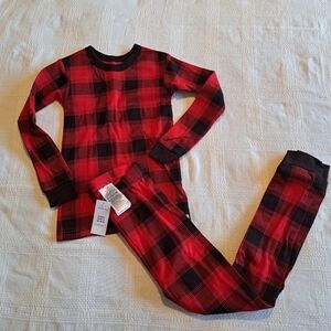 Gap girls or boys size 5 years snug fitting pajama set, nwt Buffalo Plaid